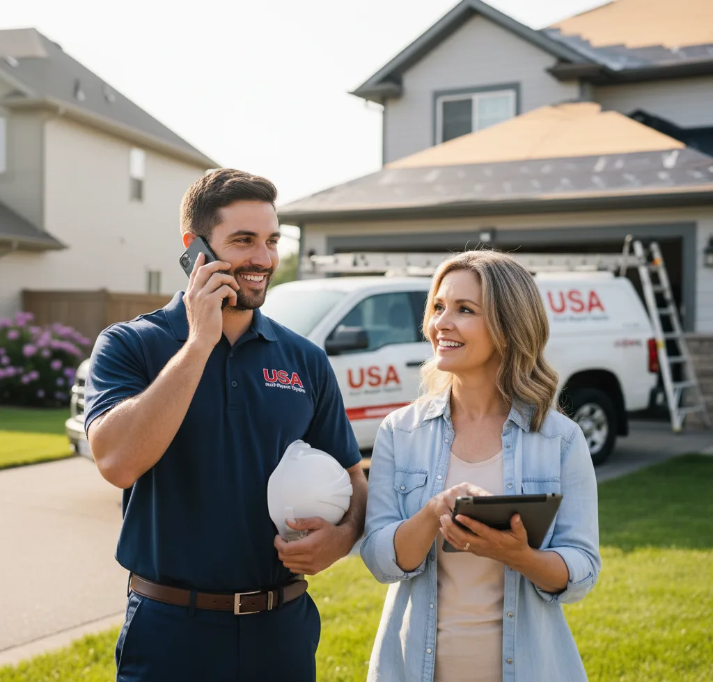 USA Roof Repair Experts customer support in McMinnville